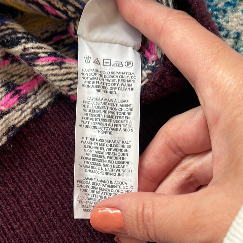 NWT J Crew 100% wool Fair Isle Sequined Sweater - Picture 7 of 9